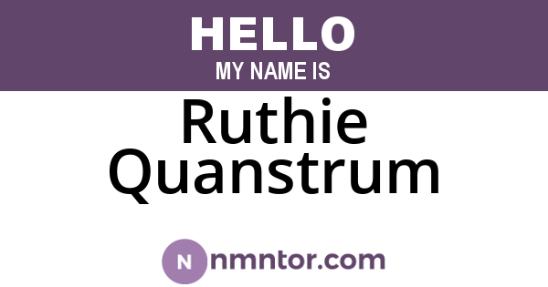 Ruthie Quanstrum