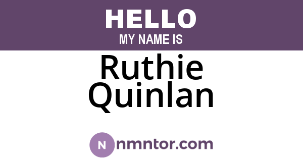 Ruthie Quinlan