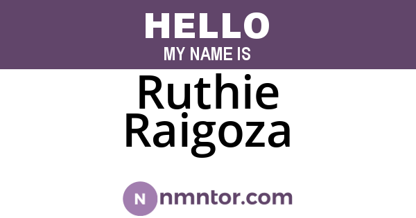 Ruthie Raigoza