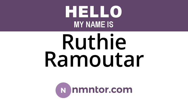 Ruthie Ramoutar