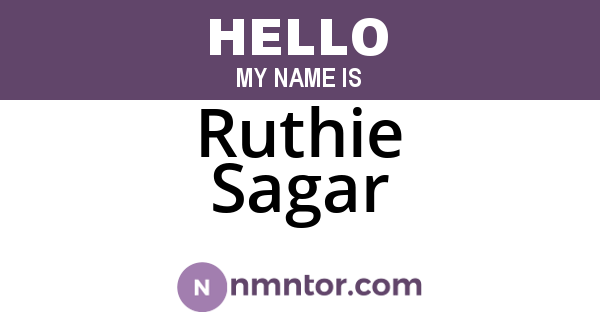 Ruthie Sagar