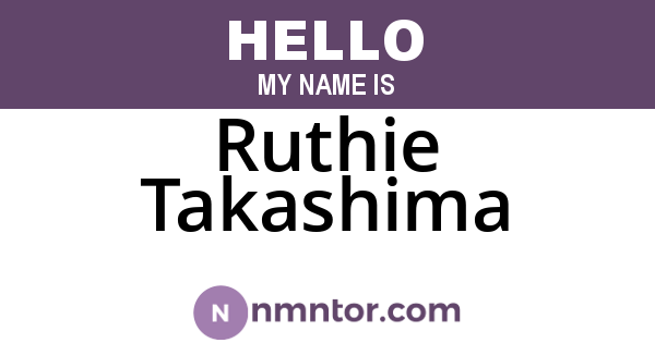 Ruthie Takashima