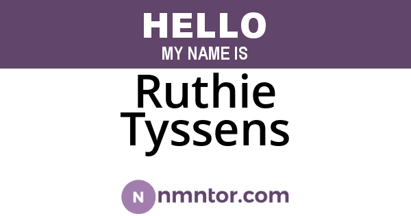 Ruthie Tyssens
