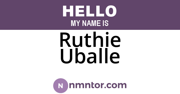 Ruthie Uballe