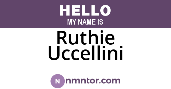 Ruthie Uccellini
