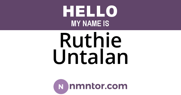 Ruthie Untalan