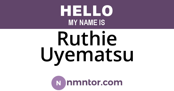 Ruthie Uyematsu