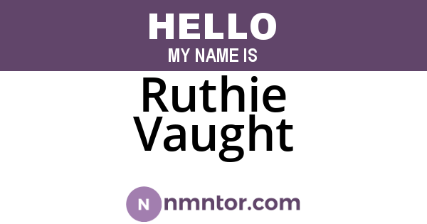Ruthie Vaught