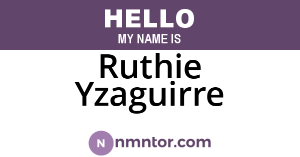 Ruthie Yzaguirre