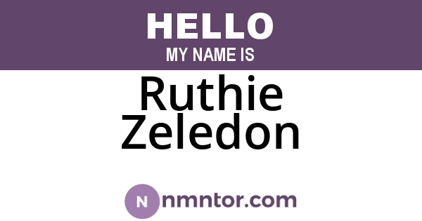 Ruthie Zeledon