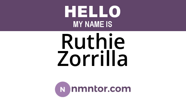 Ruthie Zorrilla