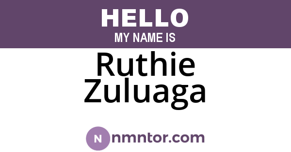 Ruthie Zuluaga