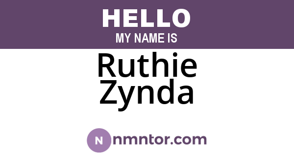 Ruthie Zynda
