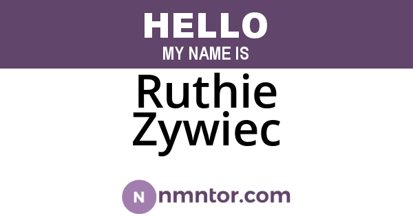 Ruthie Zywiec