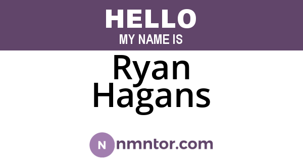 Ryan Hagans