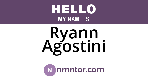 Ryann Agostini