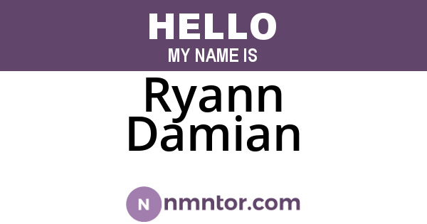 Ryann Damian