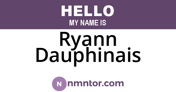 Ryann Dauphinais