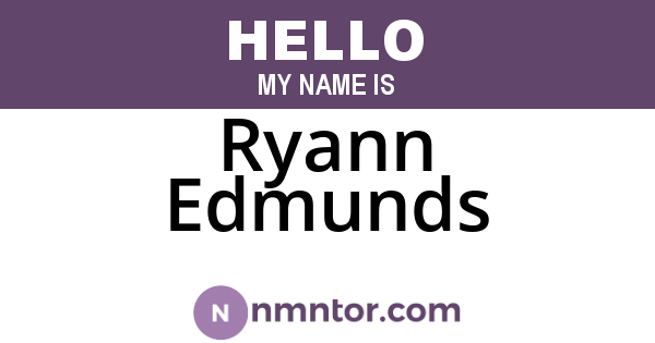 Ryann Edmunds