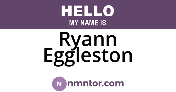 Ryann Eggleston