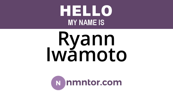 Ryann Iwamoto