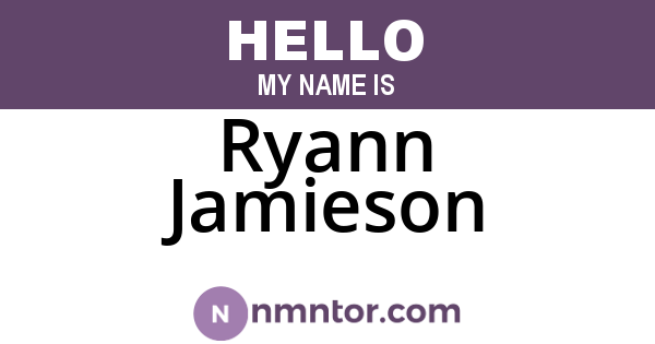 Ryann Jamieson