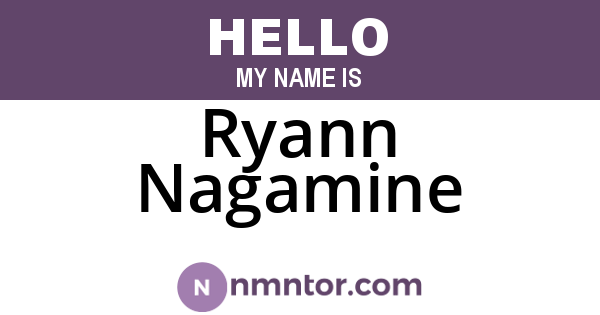 Ryann Nagamine