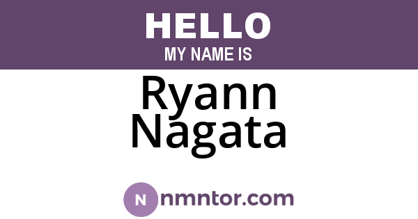 Ryann Nagata