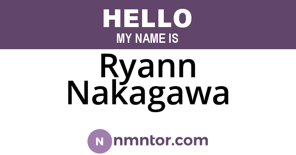 Ryann Nakagawa