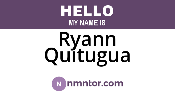 Ryann Quitugua