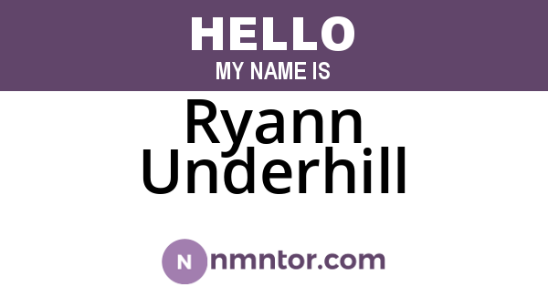 Ryann Underhill