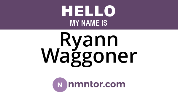 Ryann Waggoner
