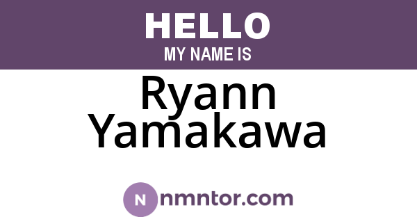 Ryann Yamakawa