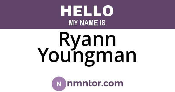 Ryann Youngman