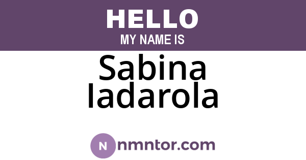 Sabina Iadarola