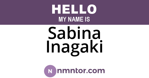 Sabina Inagaki