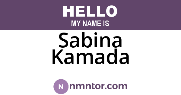 Sabina Kamada