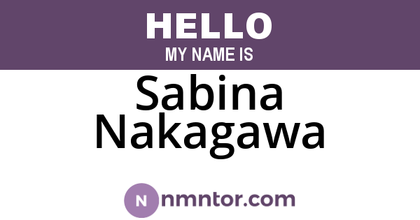 Sabina Nakagawa