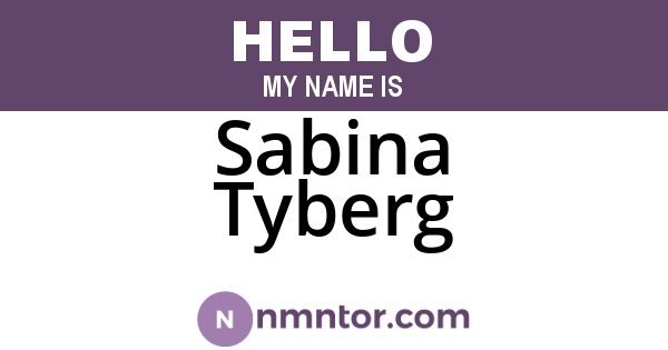 Sabina Tyberg