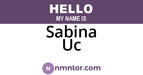 Sabina Uc