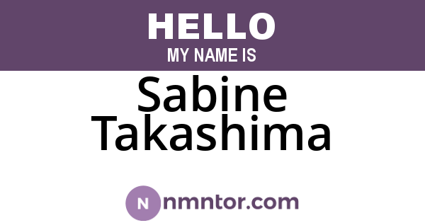 Sabine Takashima