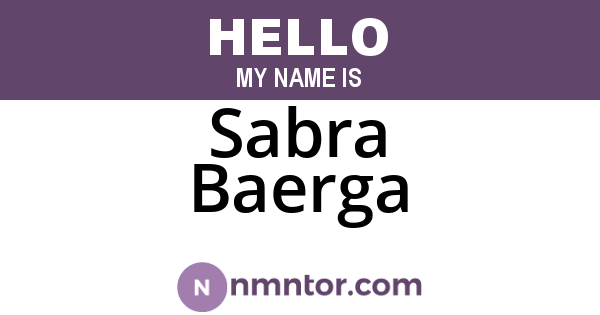 Sabra Baerga