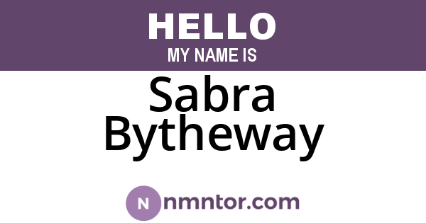 Sabra Bytheway