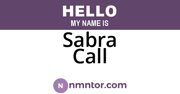Sabra Call