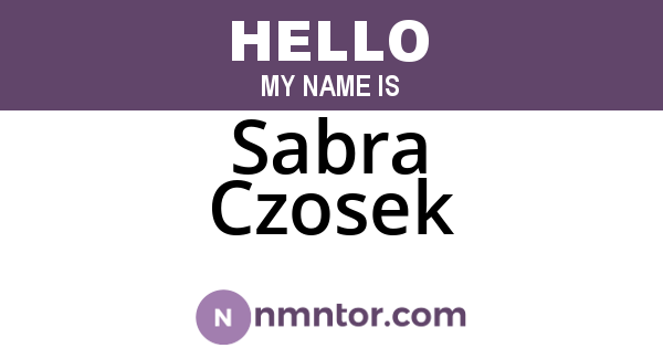 Sabra Czosek