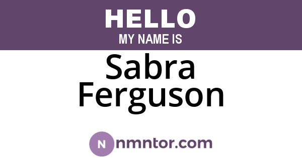 Sabra Ferguson