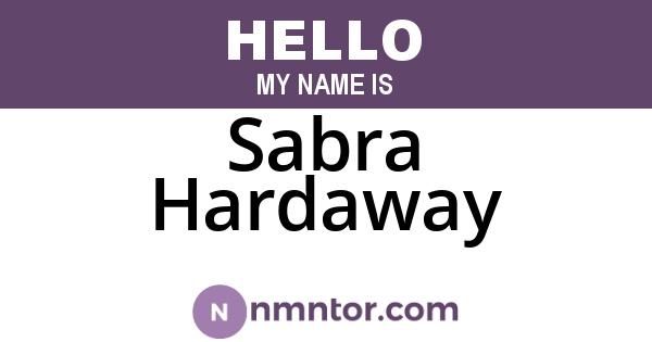 Sabra Hardaway