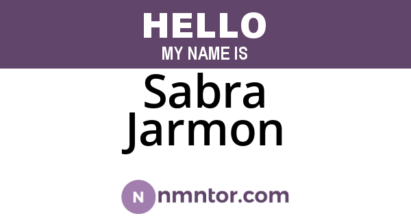Sabra Jarmon