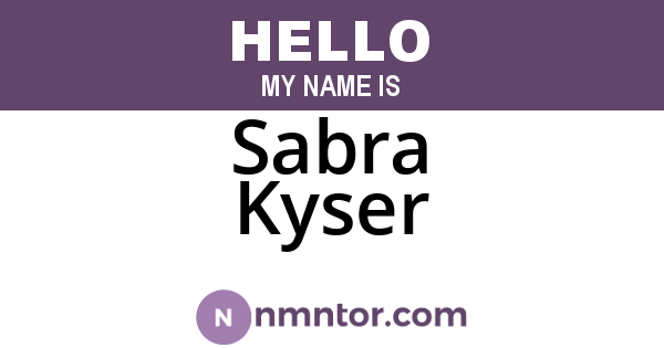 Sabra Kyser