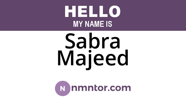 Sabra Majeed